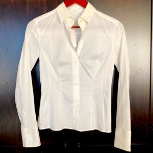 Boss “Bashina” stretch poplin shirt